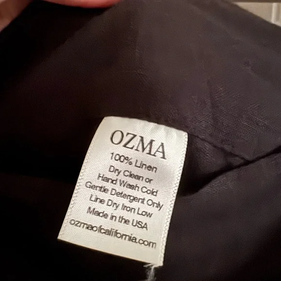 OZMA The Wrap Skirt Light Linen Black M/L - Picture 3 of 7